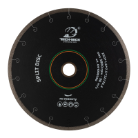 Диск алмазный отрезной сплошной SPLIT DISC 250*32/25,4*1,6 мм гранит мокрый рез TECH-NICK